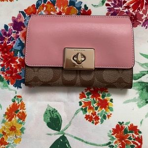 Brand new Coach turn lock wallet